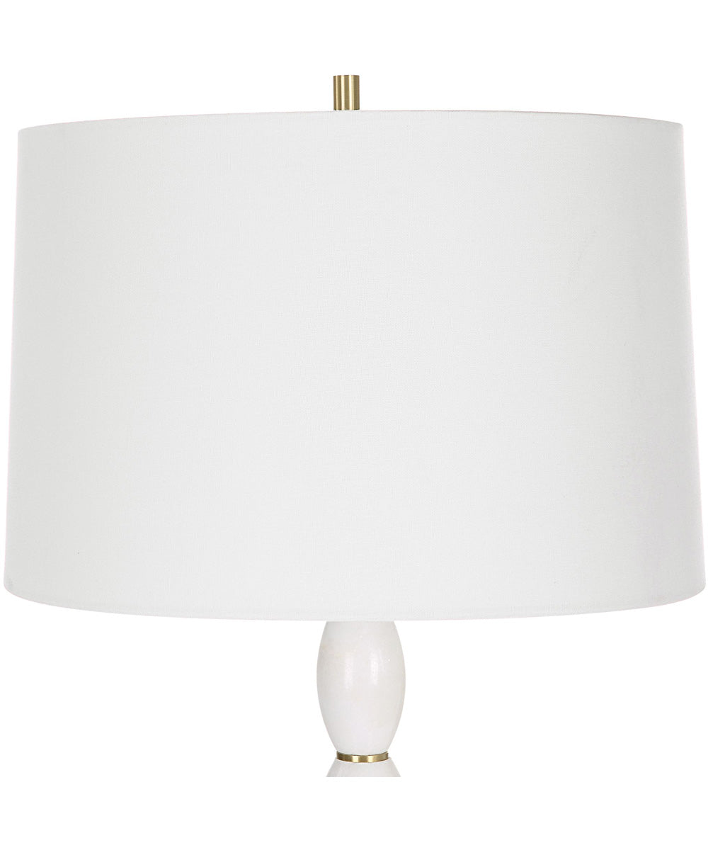 Regalia White Marble Table Lamp