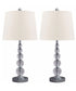 OPEN BOX Joaquin Crystal Table Lamp (Set of 2) Clear/Silver