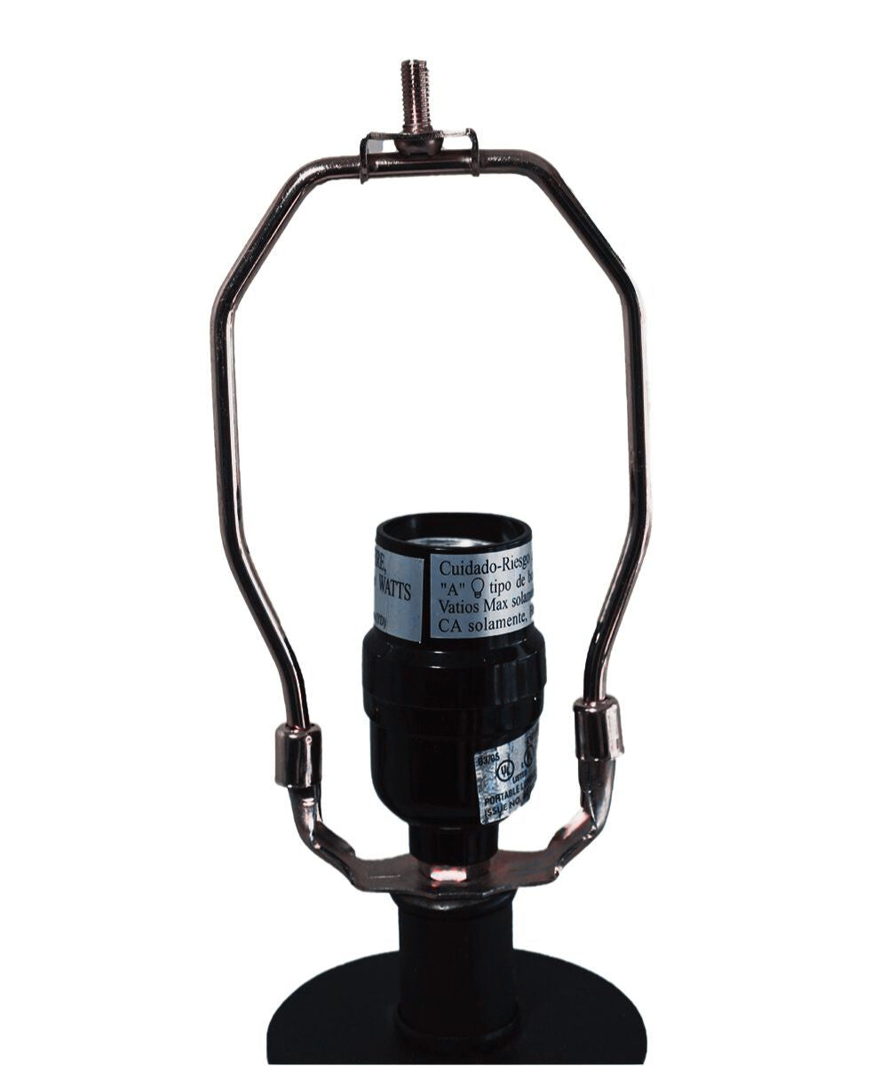 6" Dark Antique Brass Heavy Duty Harp Fitter For Lamp Shades