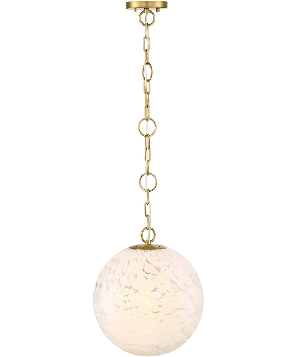 Wine Flower 1 Light Pendant Brushed Gold