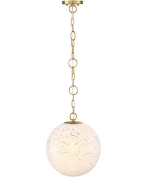 Wine Flower 1 Light Pendant Brushed Gold