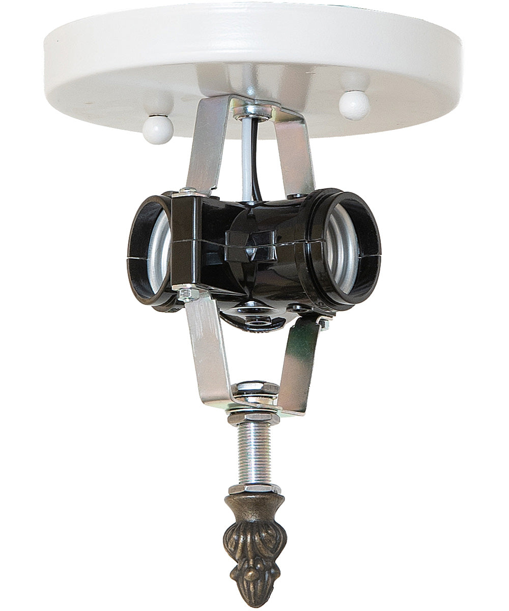 13" Wide Acorn Flush Mount