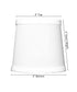 6"W x 5"H White Linen Drum Chandelier Clip-On Lampshade