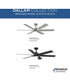Dallam 60 in. 6-Blade Ceiling Fan with Integrated CCT-LED Light Matte Black