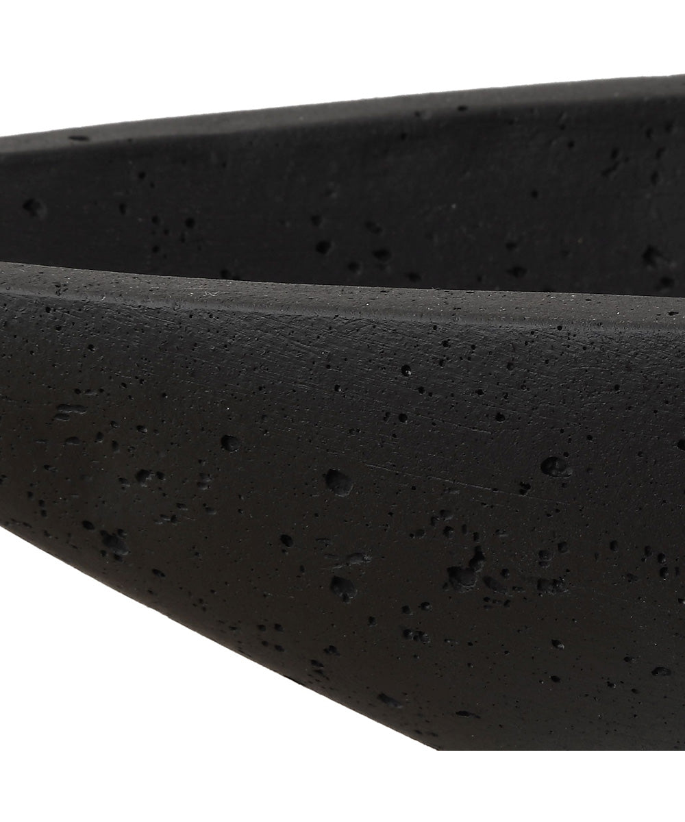 Vessel Cast Black Canoe Bowl