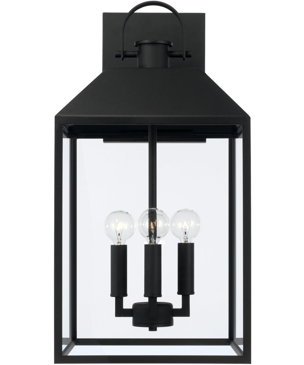Nelson 4-Light Outdoor Wall-Lantern Black