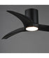 Drifter 52 inch Outdoor Hugger Fan w LED Black