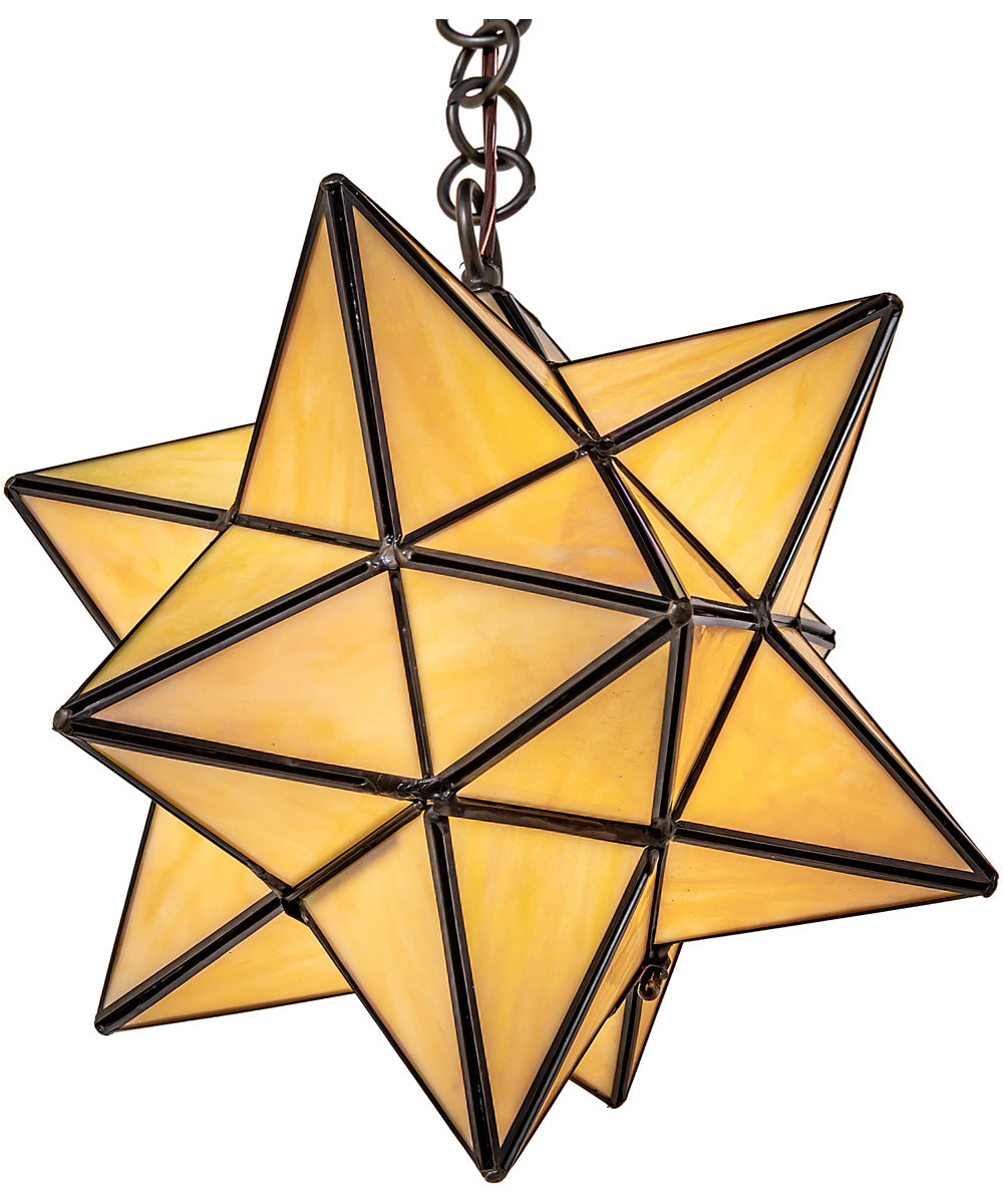12" Wide Moravian Star Pendant