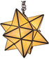 12" Wide Moravian Star Pendant