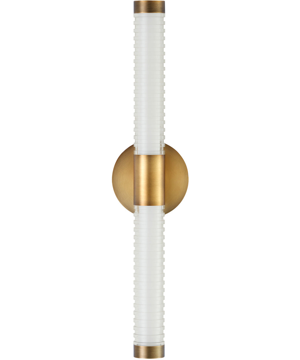 Vaden 2-light Sconce Brushed Brass