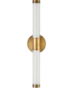 Vaden 2-light Sconce Brushed Brass