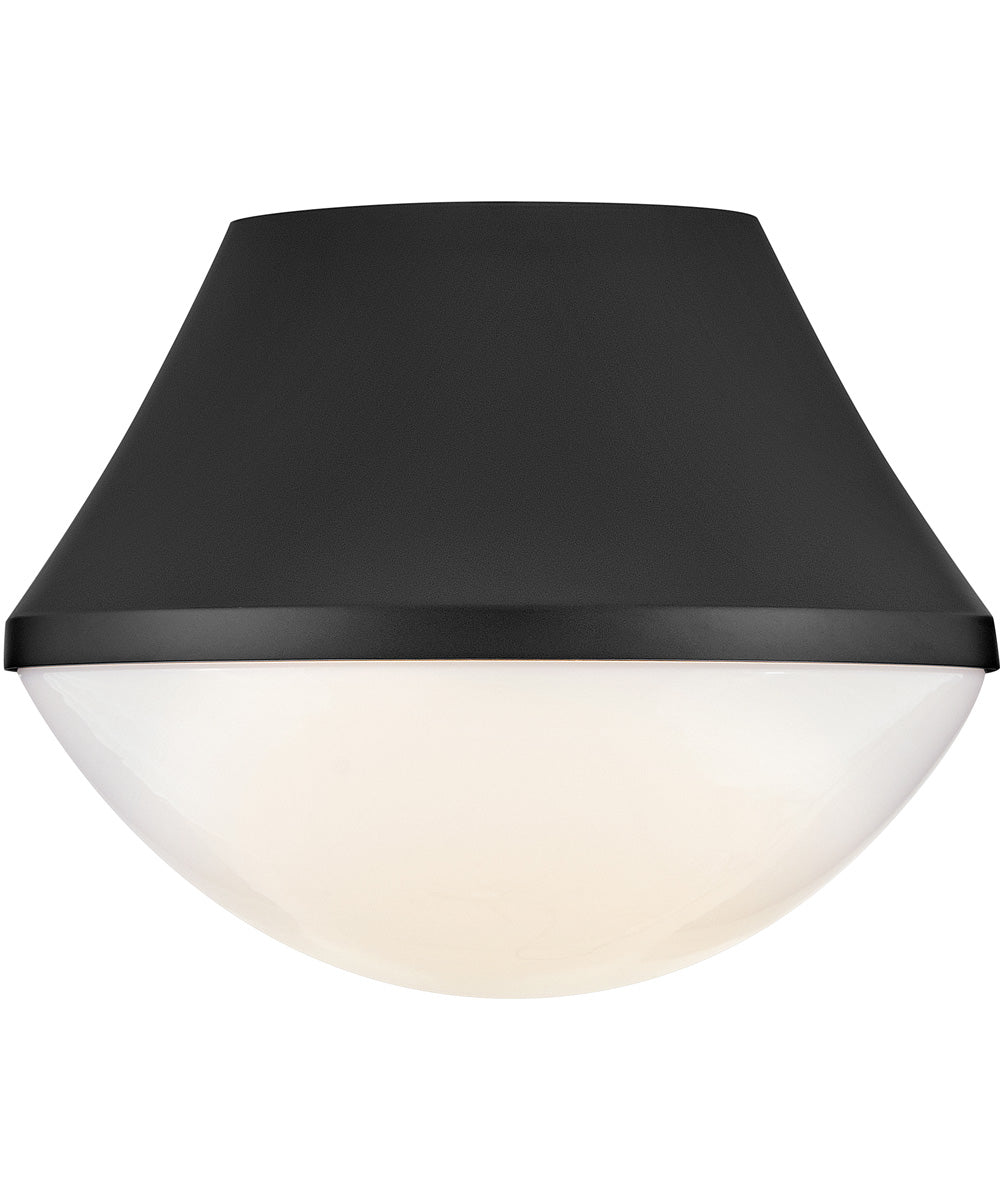 Haddie 1-Light Small Flush Mount in Black