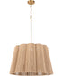 Anton 6-light Pendant Brushed Brass