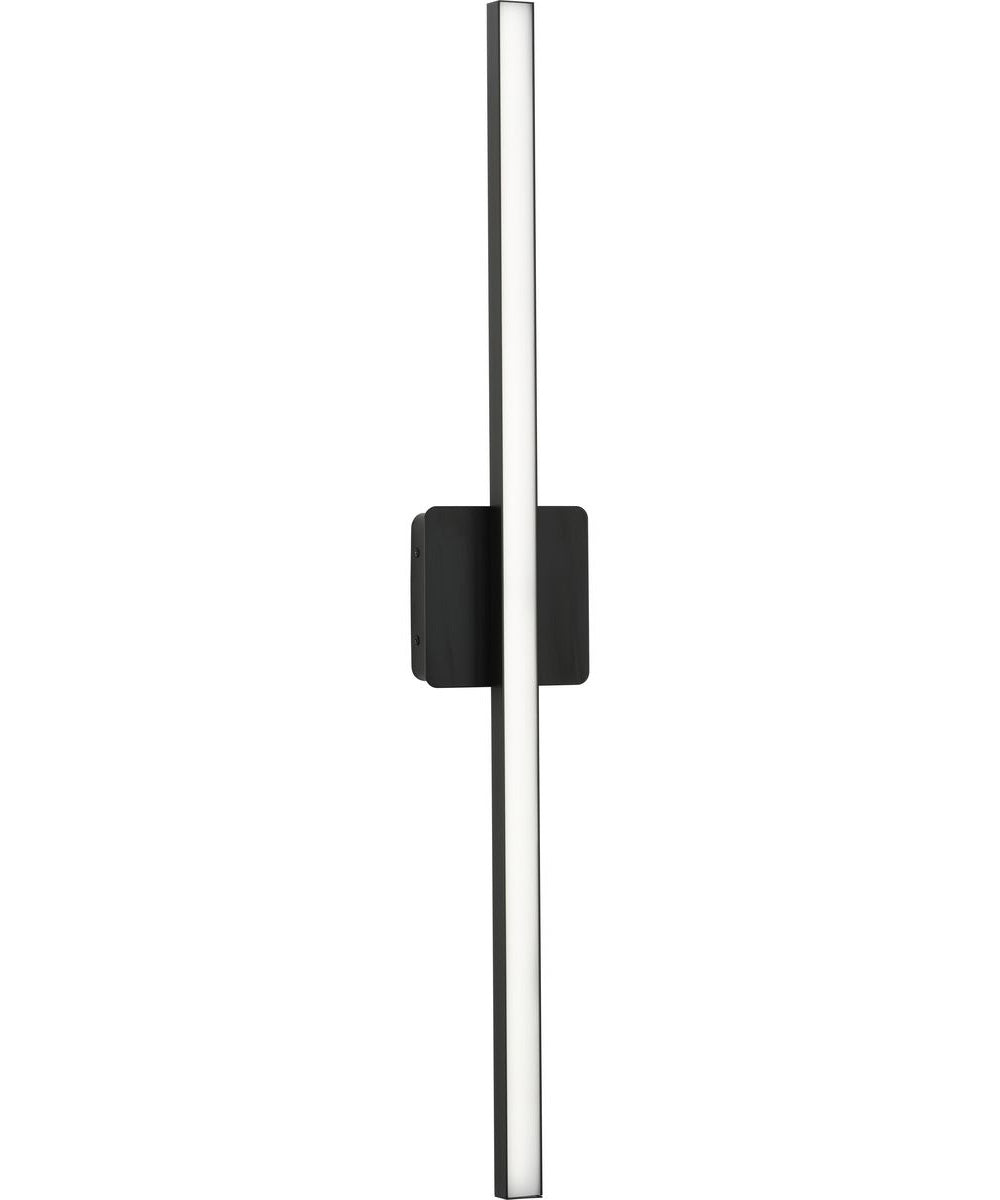 Phase 4 32 in. Large Modern Integrated 3CCT Integrated LED Linear Vanity Light Matte Black