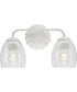 Quillan 2-Light Transitional Bath & Vanity Light White Plaster