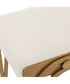 Accent Furniture with Fabric Cushion Antique Brushed Brass
