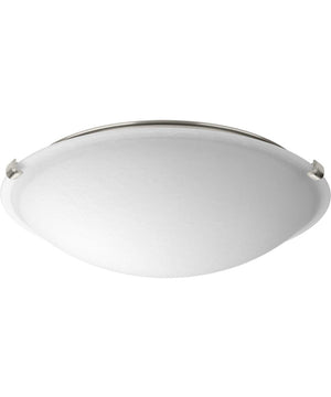 1-Light 16" LED Dome Flush Mount Brushed Nickel