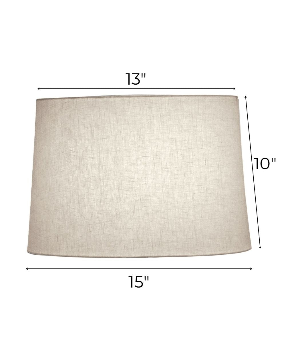 13x15x10 Cream Aberdeen Drum Hardback Lampshade