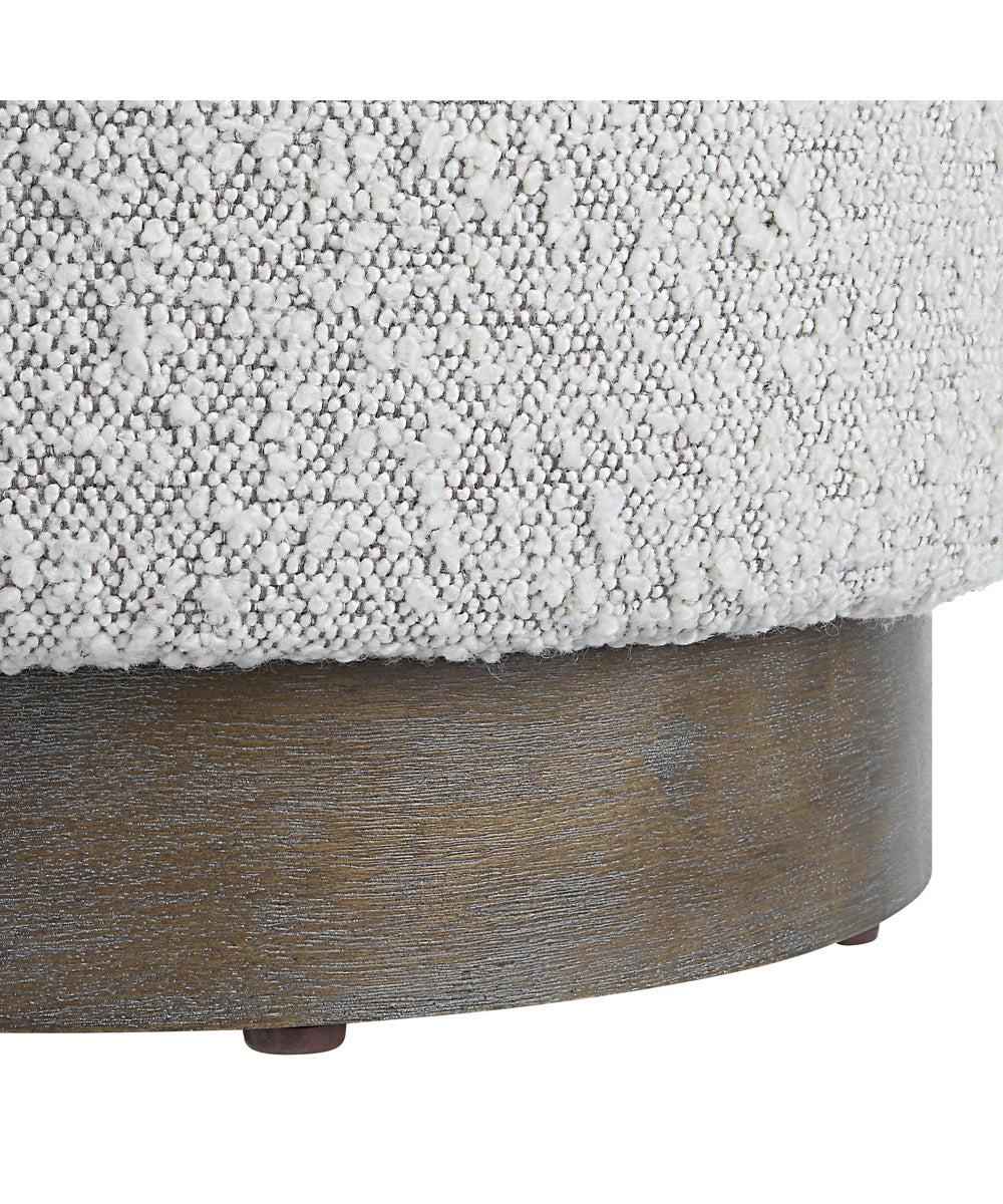 Avila Light Gray Ottoman