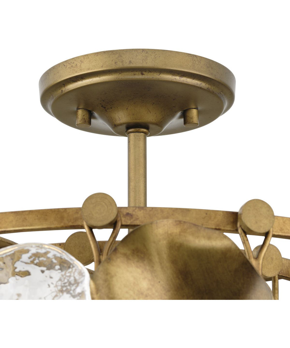 Loretta 3-Light Pendant Gold Ombre