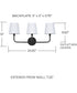 Dawson 3-Light Vanity Matte Black