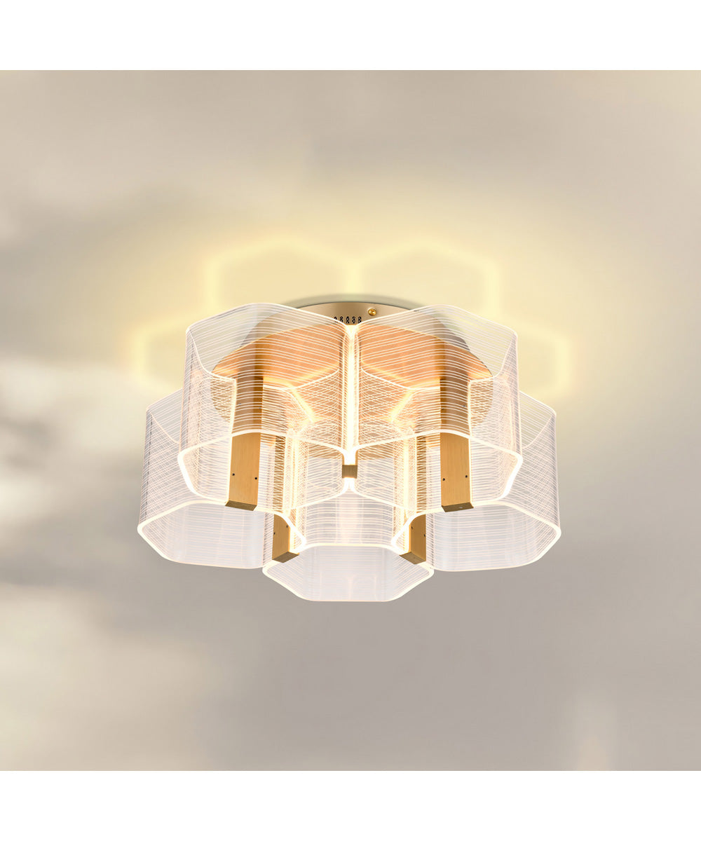 Kenzo  Close-to-Ceiling Polished Anodized Bronze