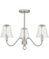 McKinney Extra Large 3-light Semi Flush Mount Brushed Nickel