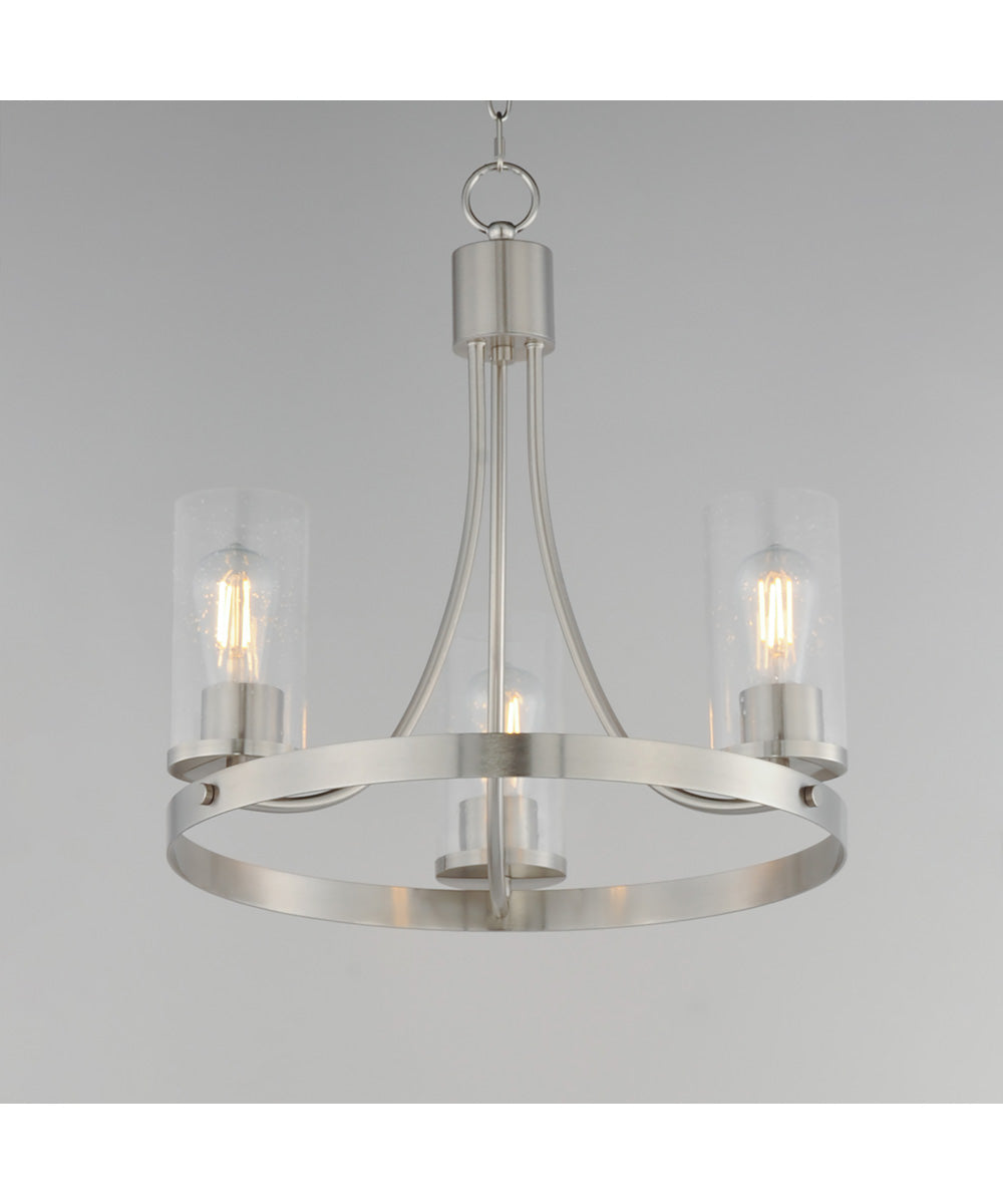 Livingston 3-Light Chandelier Satin Nickel