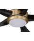 Rosalie 52" 5-Blade Indoor ceiling Fan 1-Light Fan Satin Brass