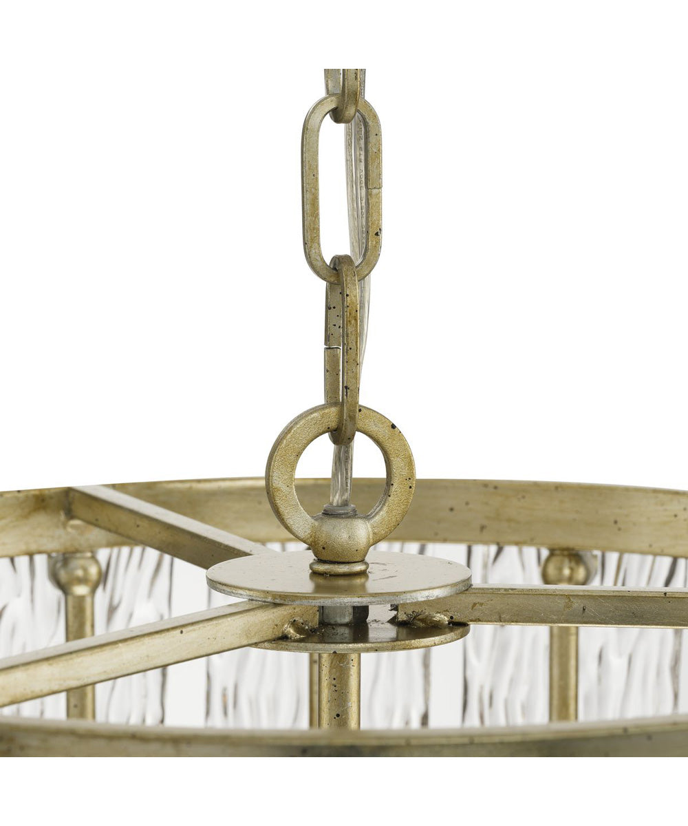 Chevall 3-Light Organic Pendant Gilded Silver