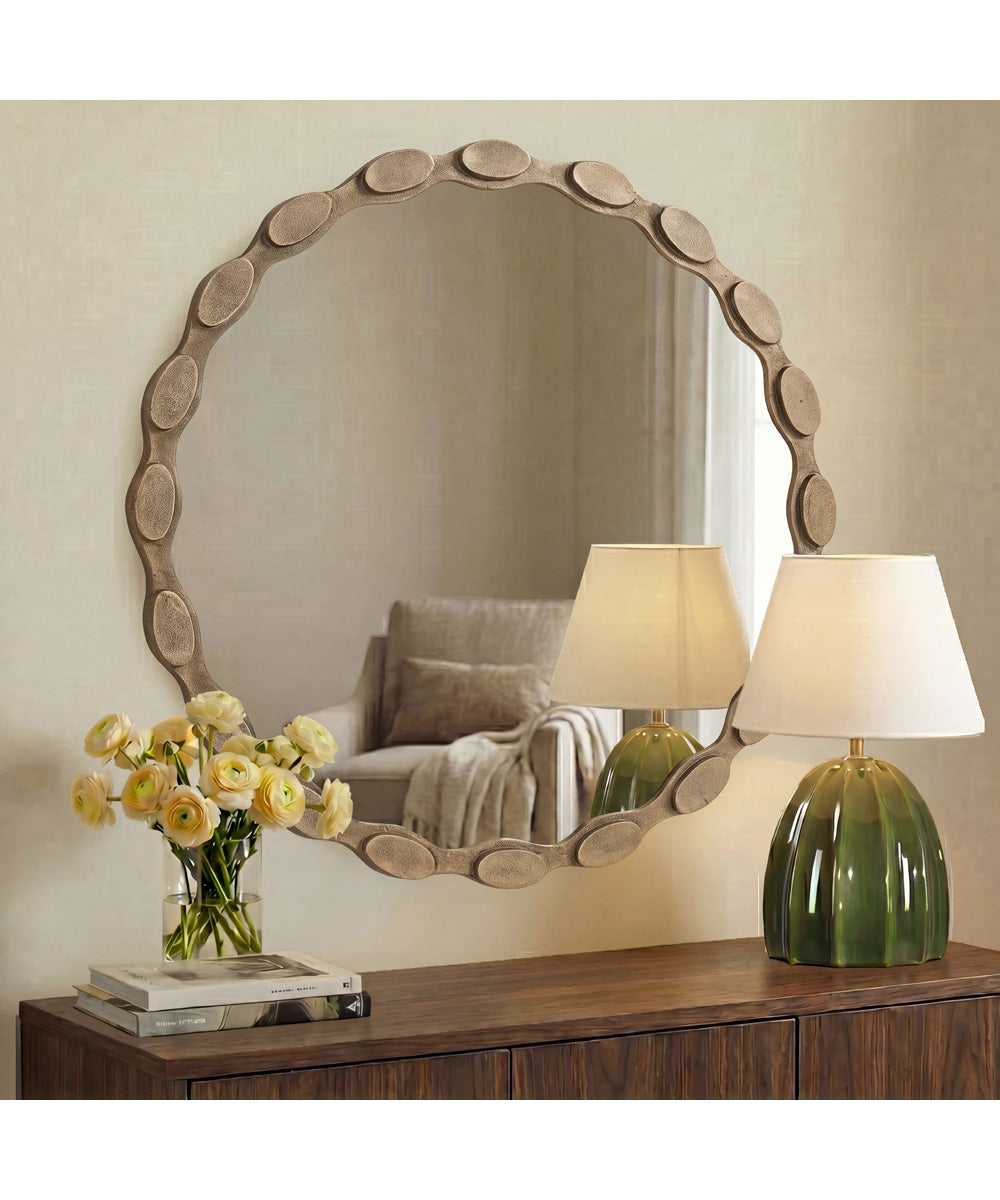 Marietta Round Brass Mirror