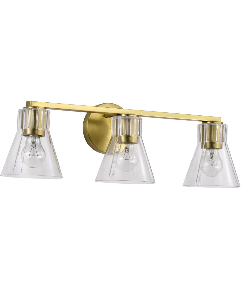 Gianna 3-Light Vanity & Wall Vintage Brass