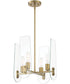 Bergen Beach 4 Light Chandelier Brushed Gold