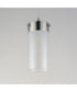 Highball Clear LED Mini Pendant Satin Nickel