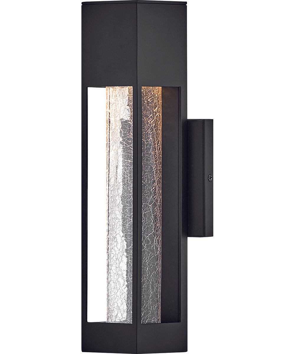 Vapor 1-Light Small Wall Mount Lantern in Black