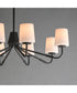 Durham 8-Light Chandelier Black