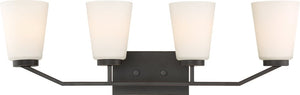 30"W Nome 4-Light Vanity & Wall Mahogany Bronze