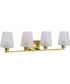 Lune 4-Light Vanity & Wall Vintage Brass