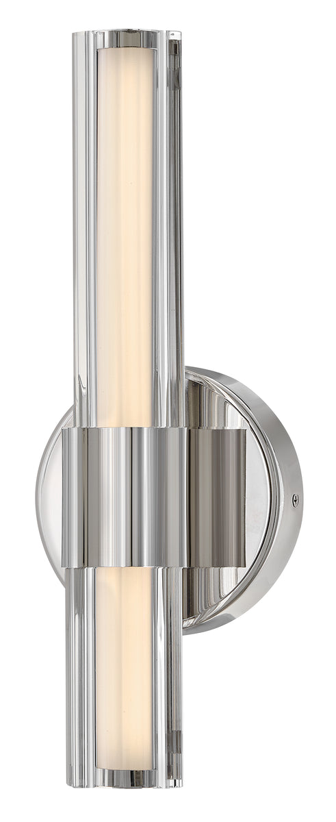 Georgette LED-Light Medium LED Sconce in Polished Nickel