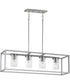 Lateral 4-Light Linear Pendant Satin Nickel