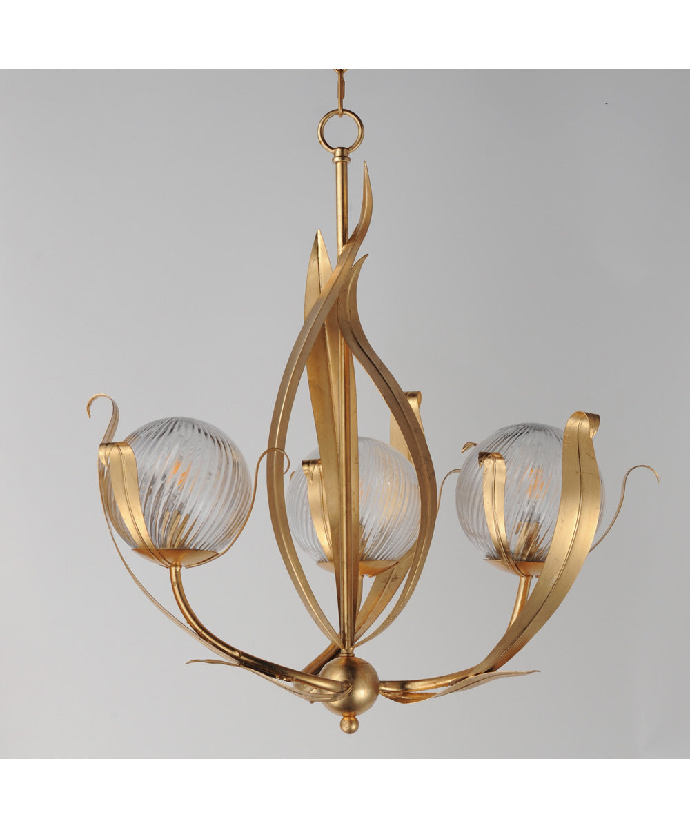 Firenze 3-Light Pendant Gold Leaf