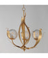 Firenze 3-Light Pendant Gold Leaf