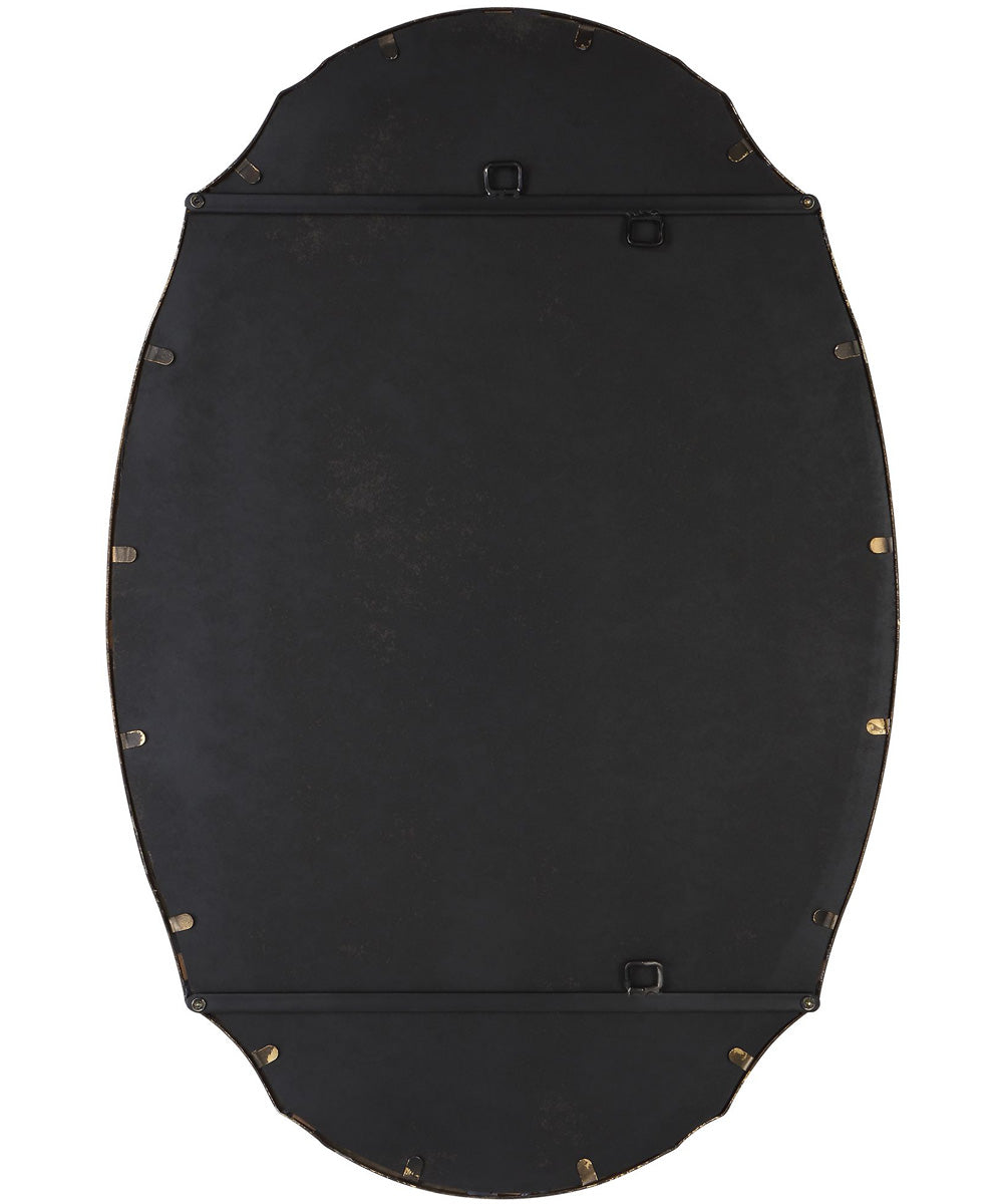 24x36" Wall Mirror Lightly Antiqued Gold Leaf