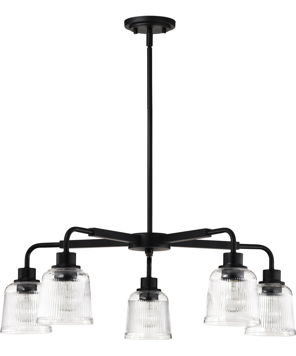 Grayson 5-Light Chandelier Matte Black