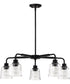 Grayson 5-Light Chandelier Matte Black