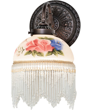 6" Wide Roussillon Wall Sconce Rose Boquet