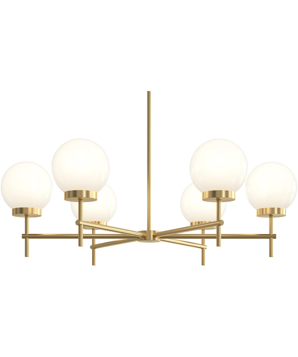 Rigsby 6-Light Medium Chandelier Brushed Gold