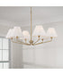 Chadwick 6-Light Chandelier Aged Brass