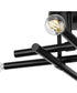 Arya 4-Light 20" Semi-Flush Mount Light Matte Black