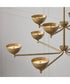 Francesca 10-Light Chandelier Feathered Gold